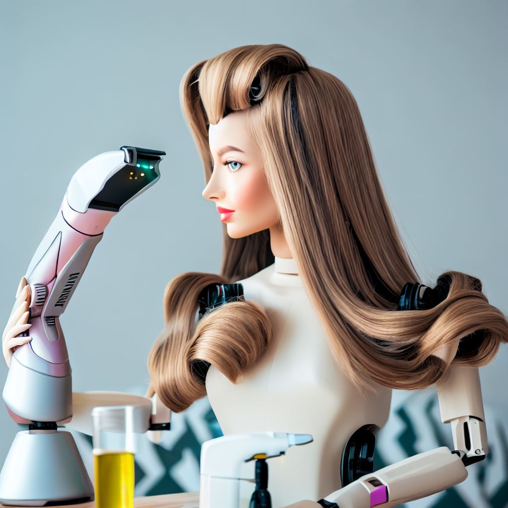 robot hair styler applying Best Home Use Hair Color Products