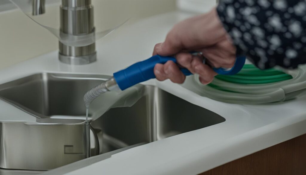 dishwasher drain connection