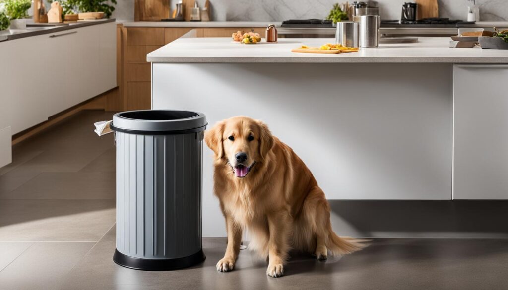 dog-proof trash can