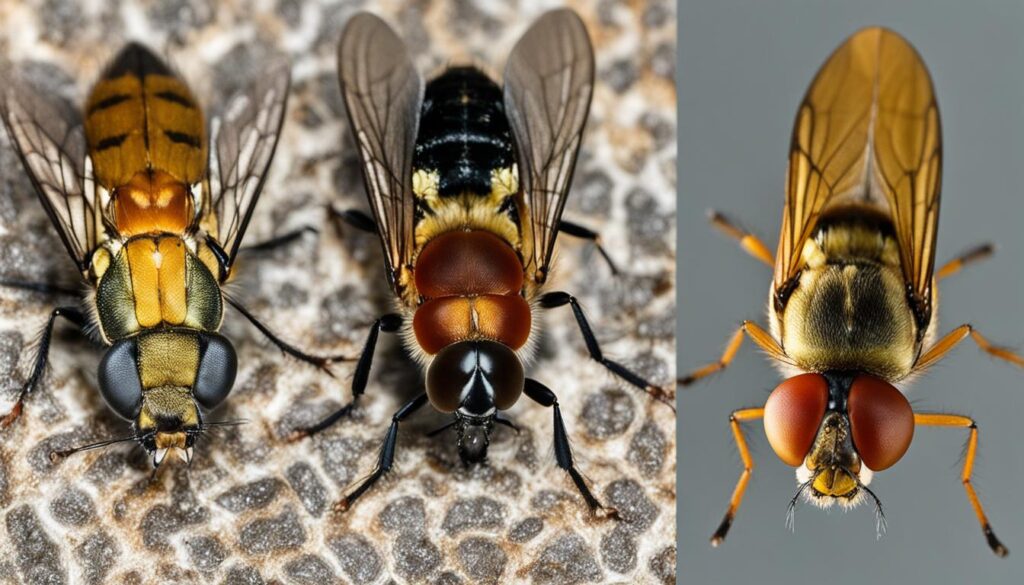 fruit flies vs drain flies