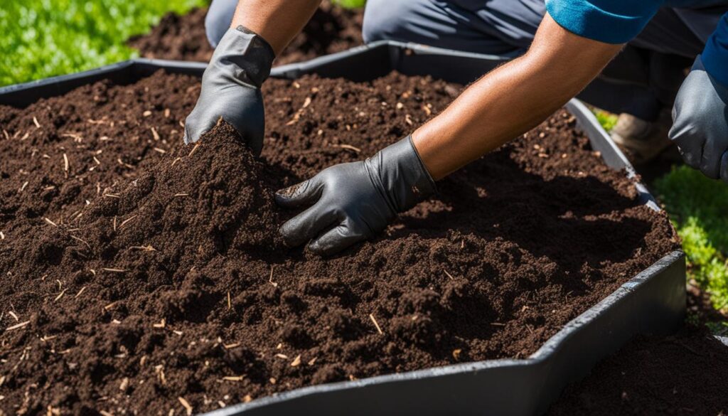 how to apply mulch