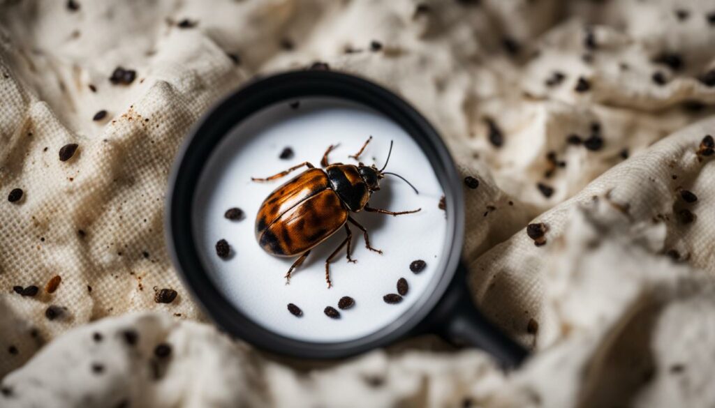 carpet beetles in bed