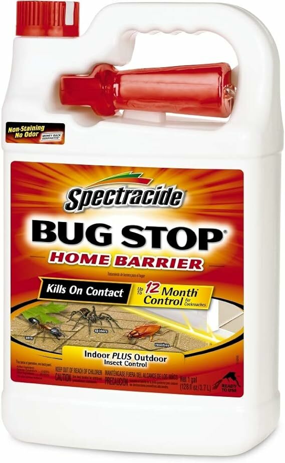 Spectracide Bug Stop Home Barrier Spray, Kills Ants, Roaches and Spiders On Contact