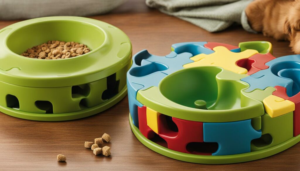 slow feeder dog bowl puzzle design
